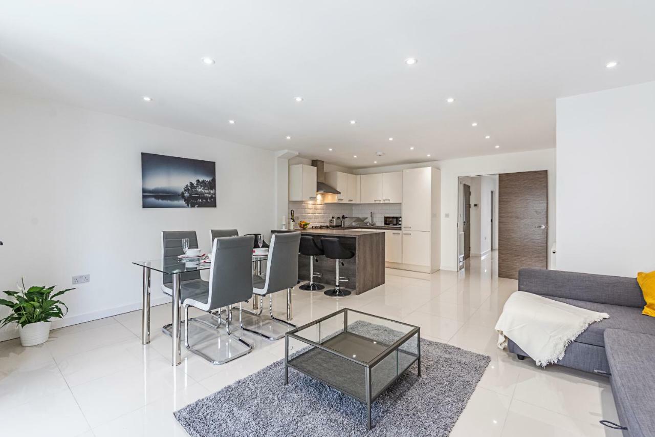 Modern Apartment Canary Wharf 런던 외부 사진