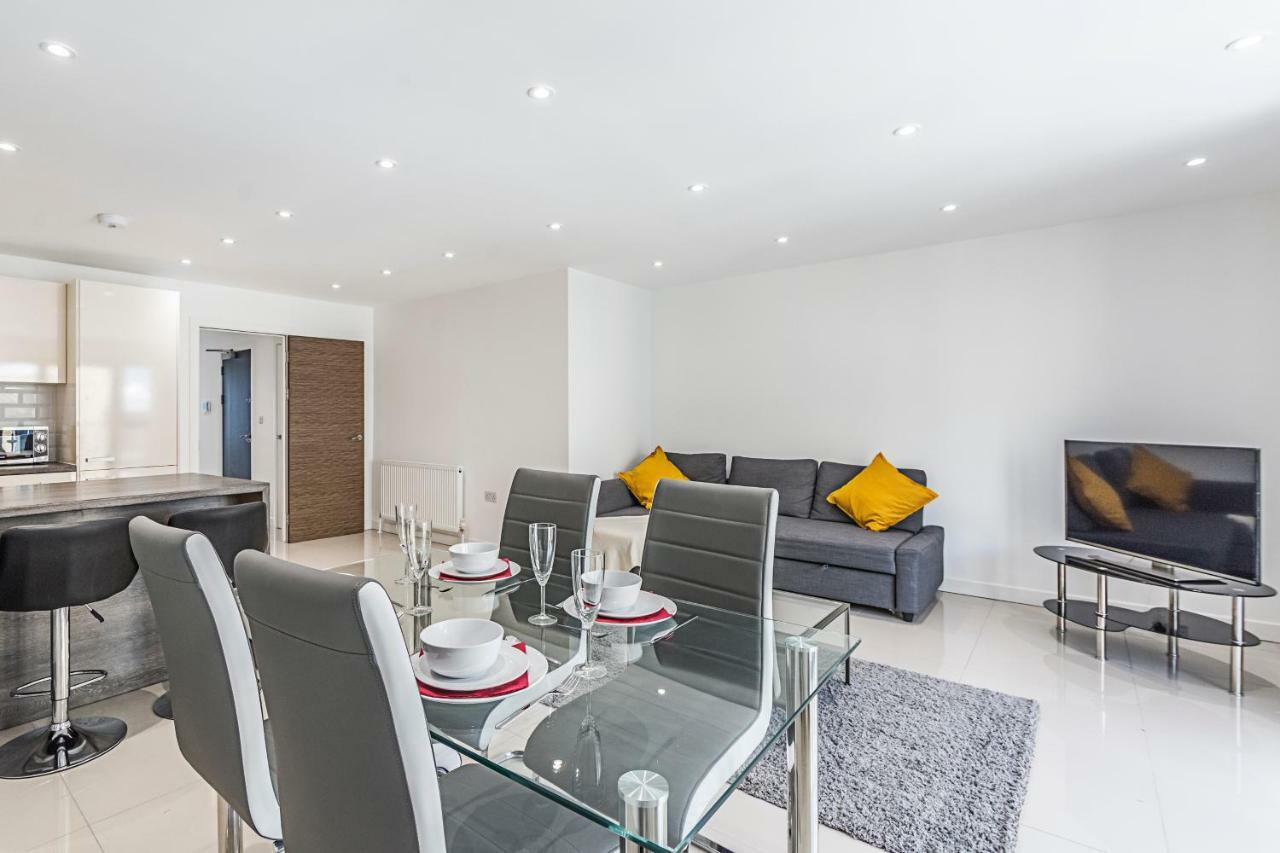 Modern Apartment Canary Wharf 런던 외부 사진