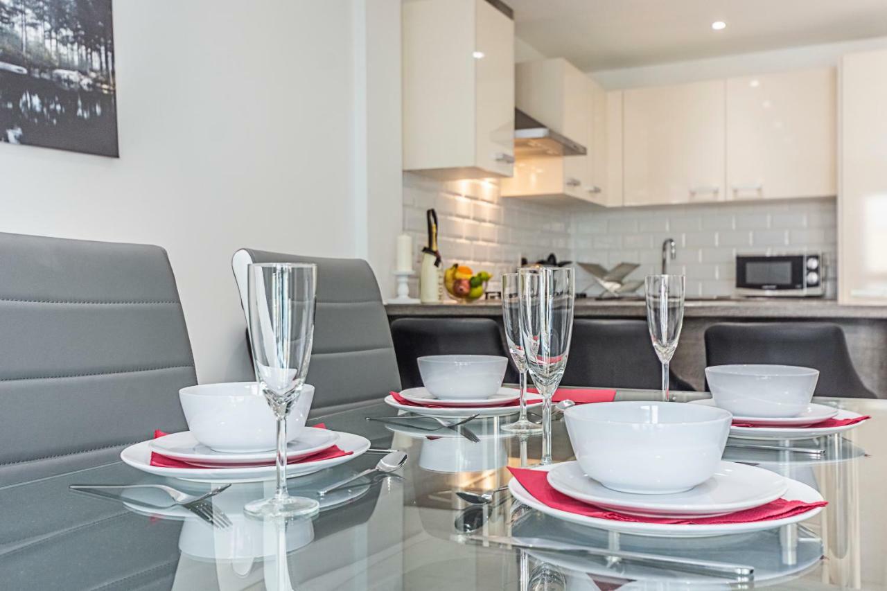 Modern Apartment Canary Wharf 런던 외부 사진